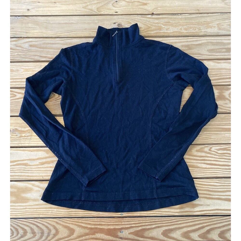 Smartwool 1/4 Zip Long Sleeve Top Size XS Women’s Black